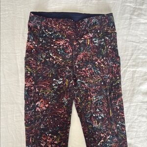 Lululemon Floral Pattern Wunder Under 25” Legging